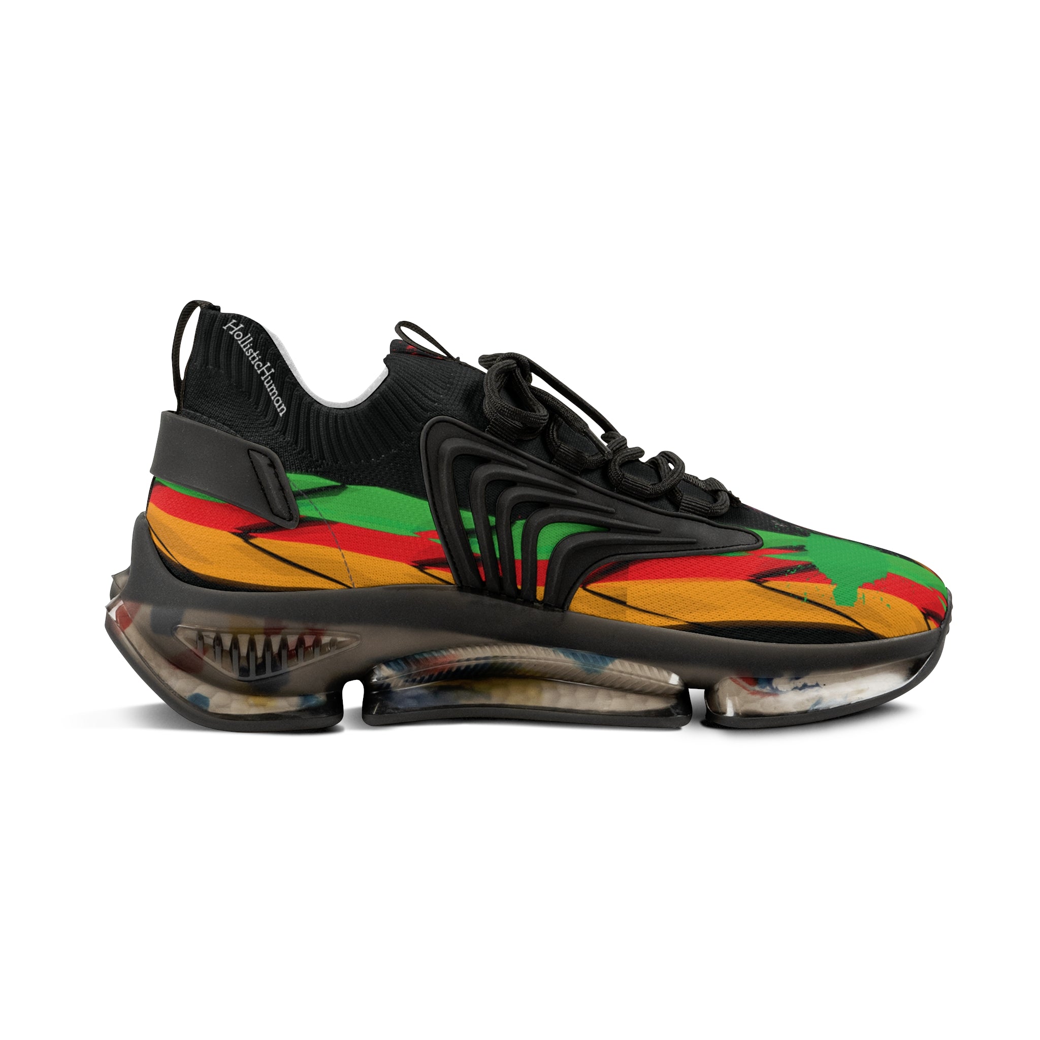 Black Mesh Running Sneaker | Black History Month BHM | SoulStrides (Black)