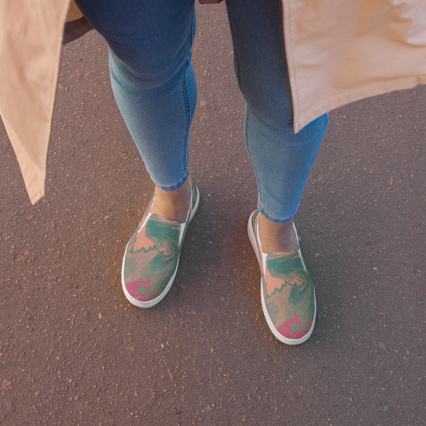 Zapatos de lona sin cordones para mujer Sundust