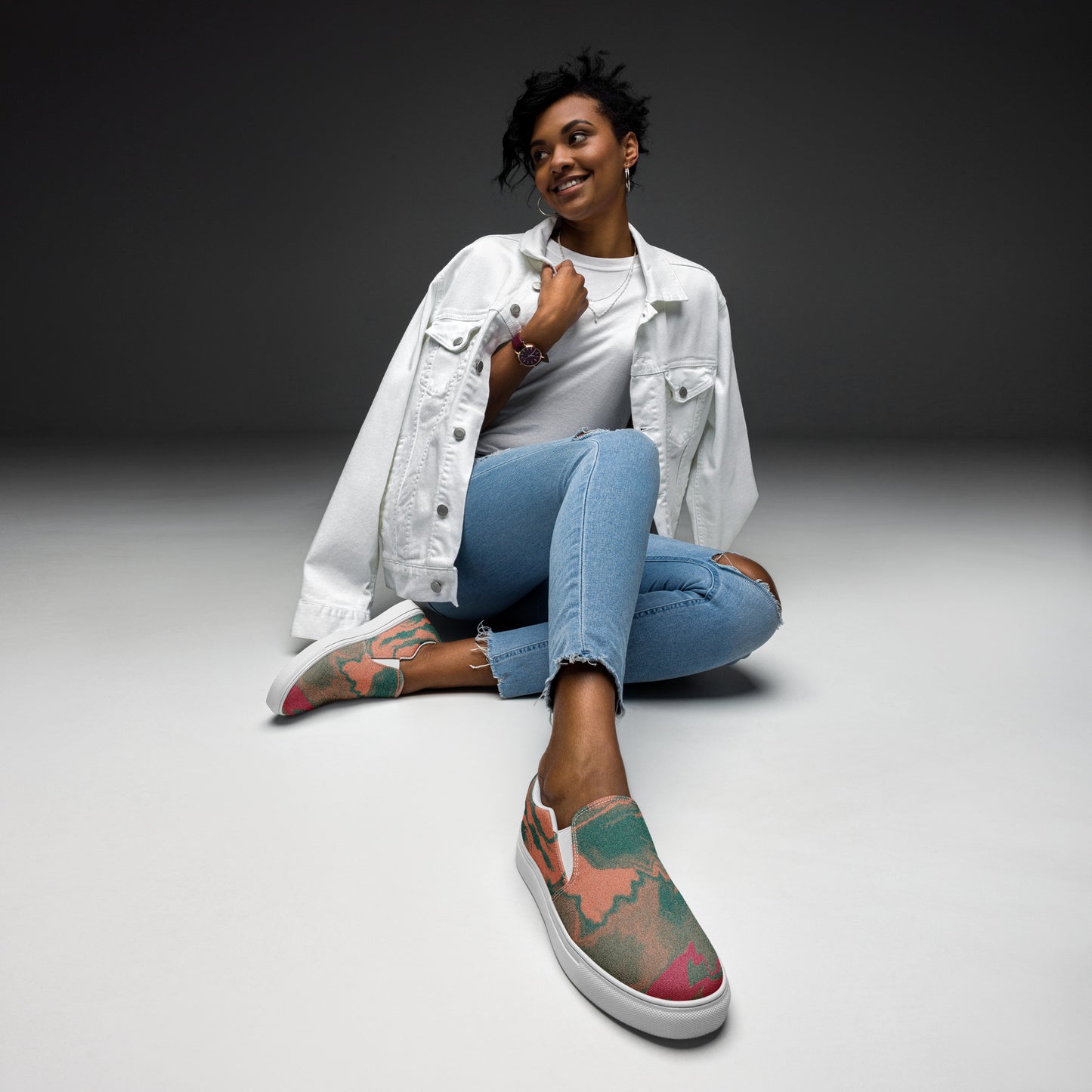 Zapatos de lona sin cordones para mujer Sundust