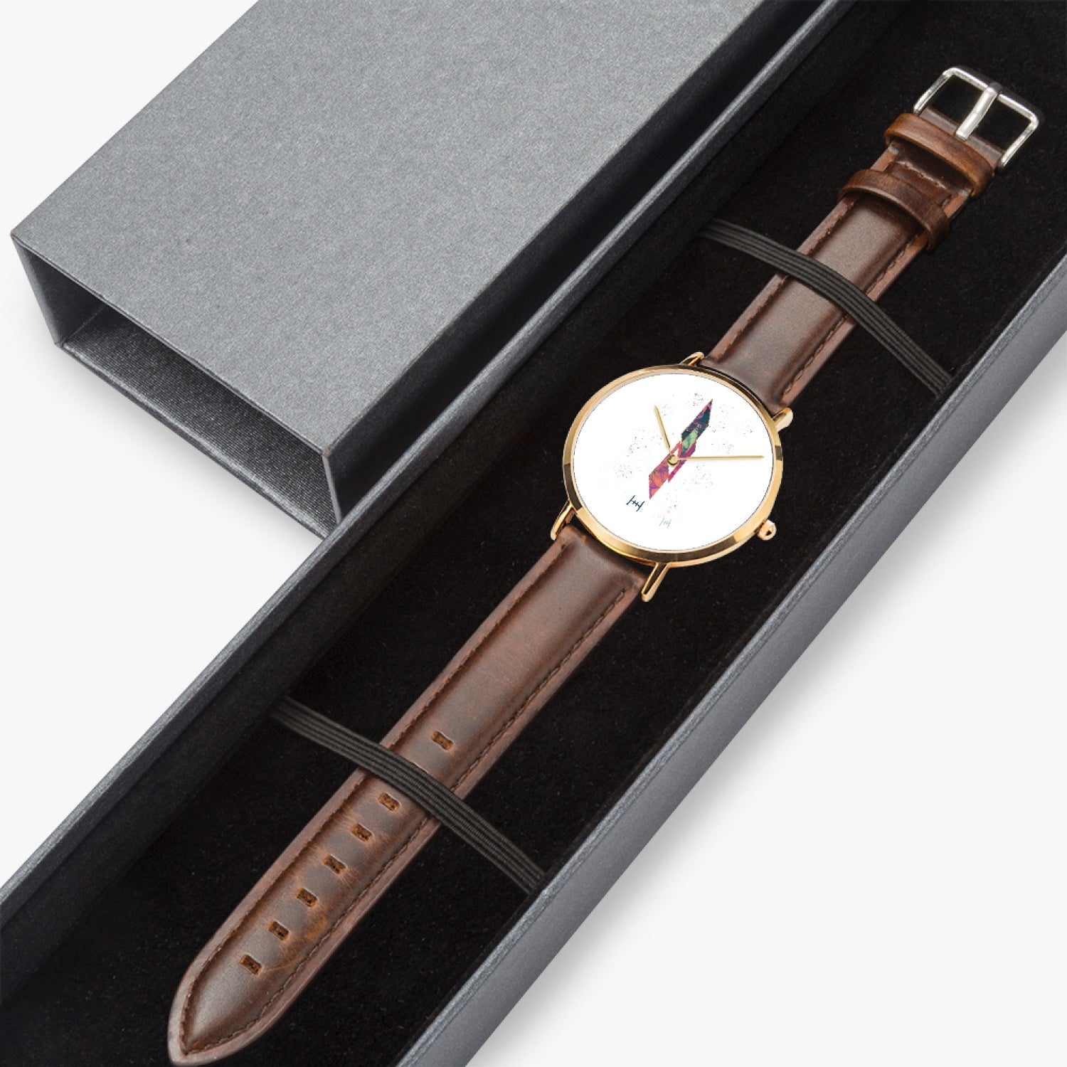 HH Hot Selling Ultra-Thin Leather Strap Quartz Watch (Rose Gold) - Hollistic Human Shop