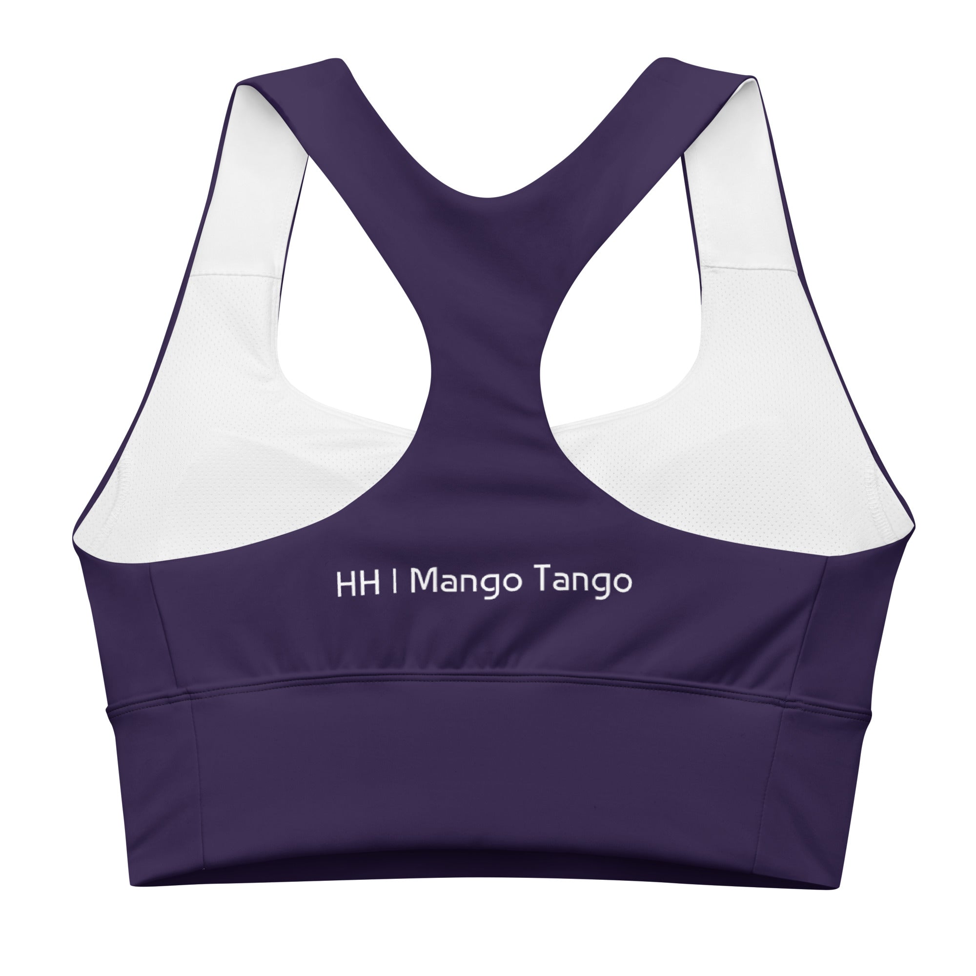 Mango Tango | Purple Longline sports bra - Hollistic Human Shop