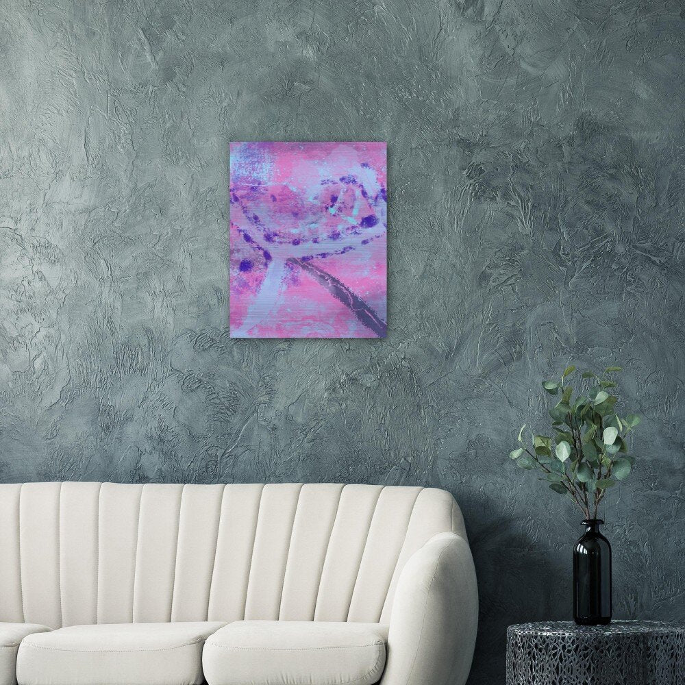 Pink Hooks | Brushed Aluminum Print - Hollistic Human Shop