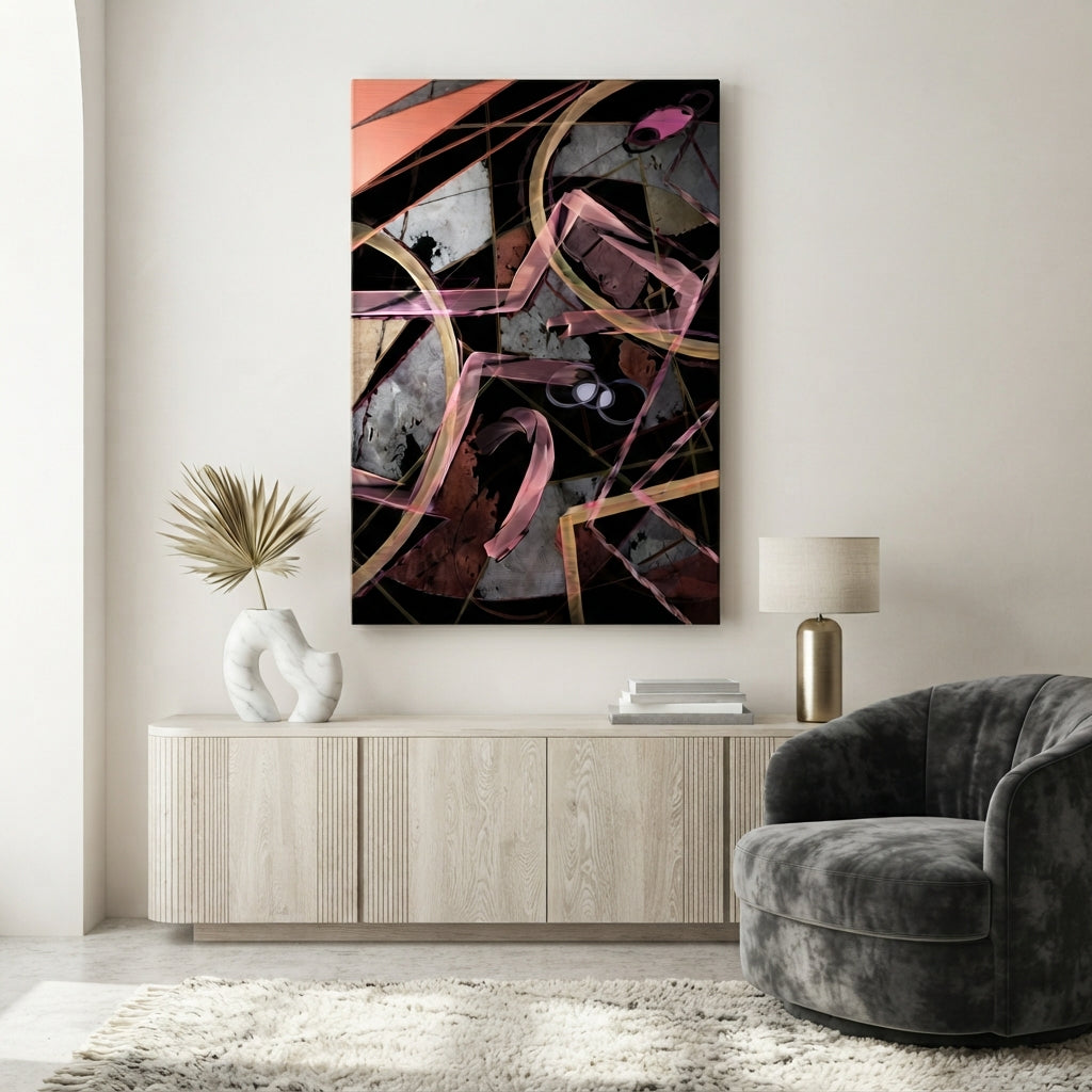 Limited Edition Abstract Art Metal print "Puzzle"
