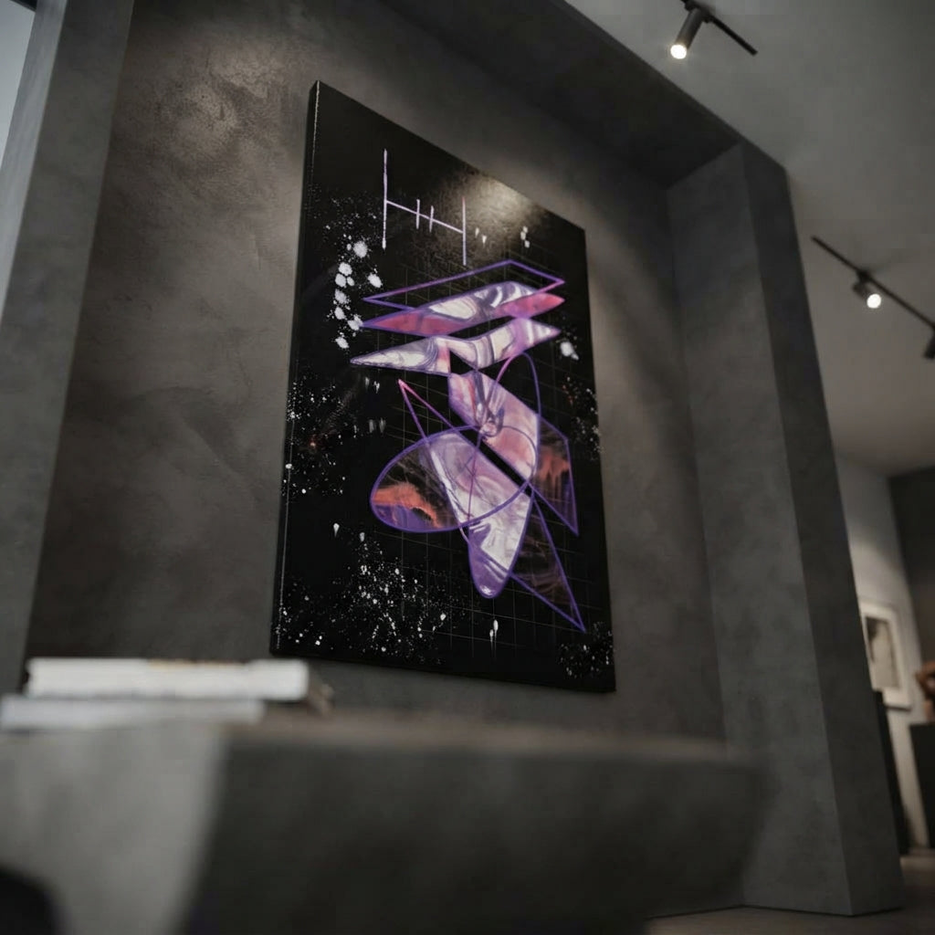 Exploring New Limits (ENL) Limited Edition Geometric Abstract Art Metal print