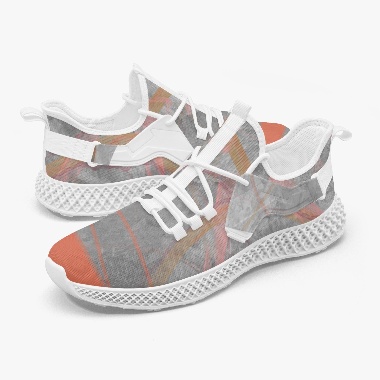 Puzzle Net Style Mesh Knit Sneakers