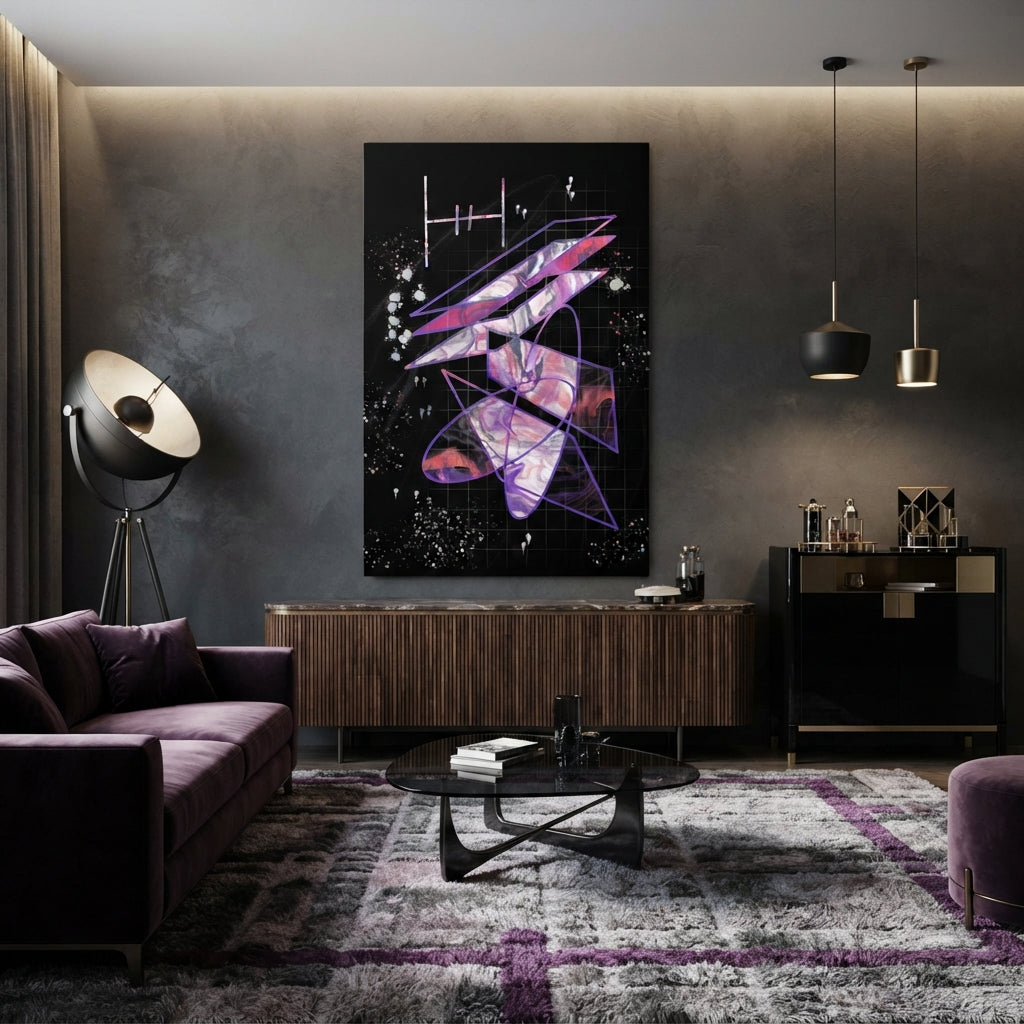 Exploring New Limits (ENL) Limited Edition Geometric Abstract Art Metal print