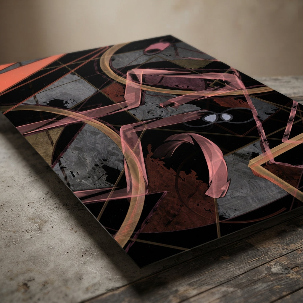 Limited Edition Abstract Art Metal print "Puzzle"