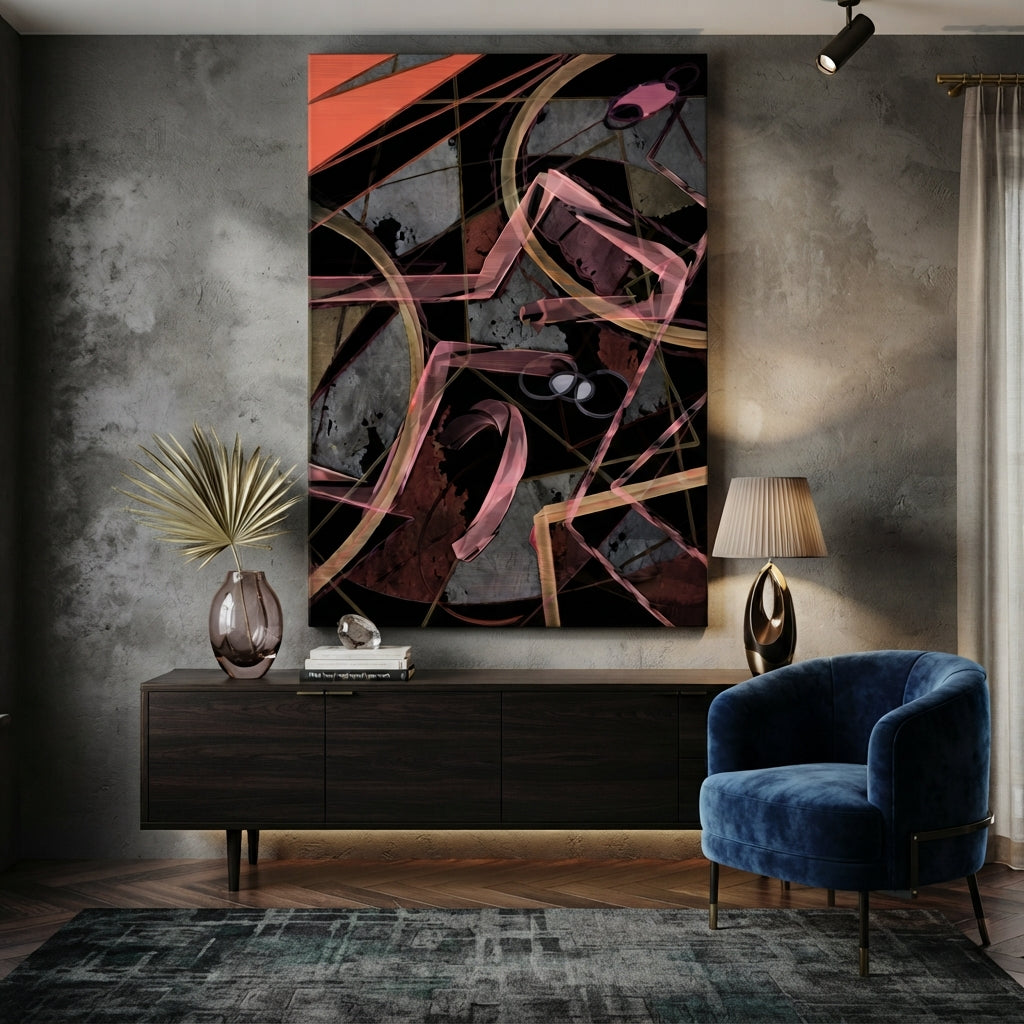 Limited Edition Abstract Art Metal print "Puzzle"