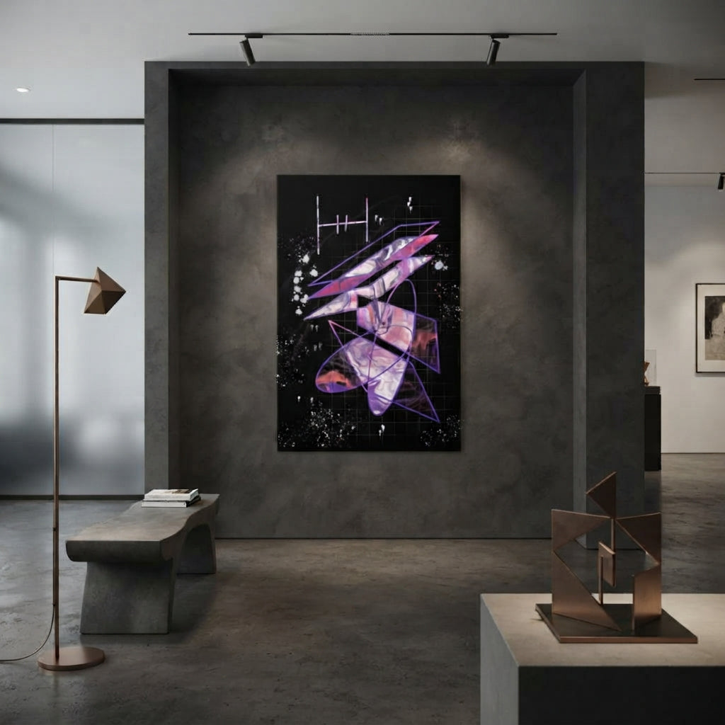 Exploring New Limits (ENL) Limited Edition Geometric Abstract Art Metal print