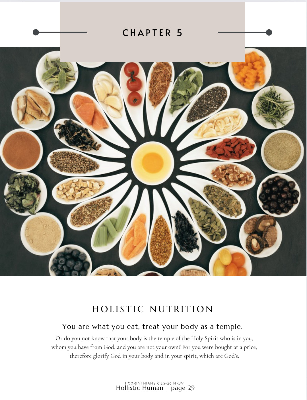 Transformational Self Improvement, Weight Loss, Health and Wellness E-Workbook Download | Hollistic Human: Creating Order