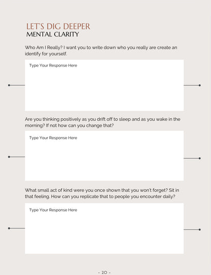 Transformational Self Improvement, Weight Loss, Health and Wellness E-Workbook Download | Hollistic Human: Creating Order