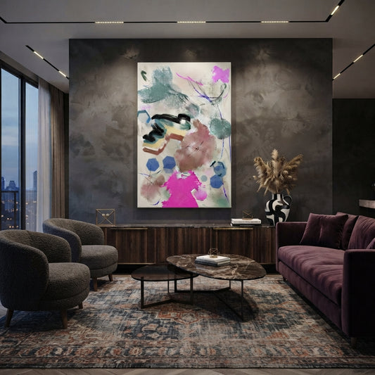 Limited Edition Abstract Art Metal print "Up at 10:34 AM"