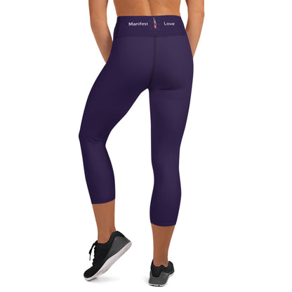 Mango Tango | Purple Yoga Capri Leggings