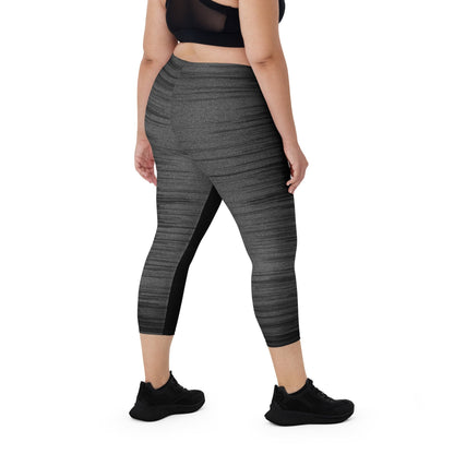 B & W Capri Leggings - Hollistic Human Shop