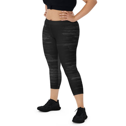 B & W Capri Leggings - Hollistic Human Shop