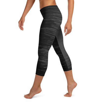 B & W Capri Leggings - Hollistic Human Shop
