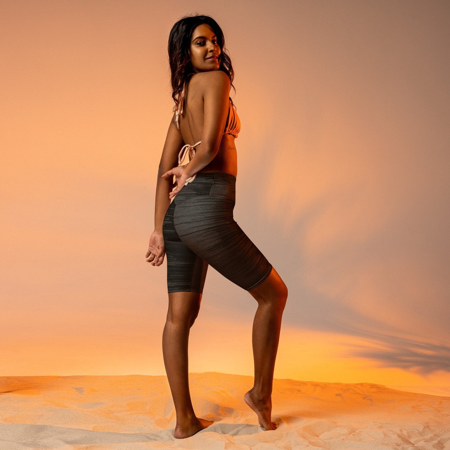 BnW Biker Shorts - Hollistic Human Shop