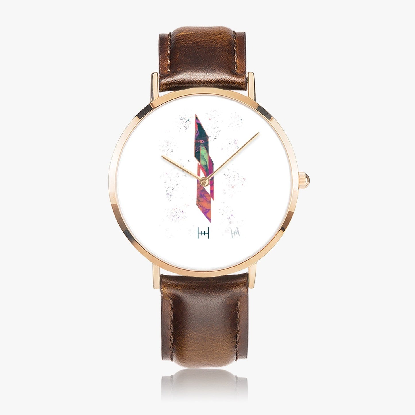 HH Hot Selling Ultra-Thin Leather Strap Quartz Watch (Rose Gold) - Hollistic Human Shop