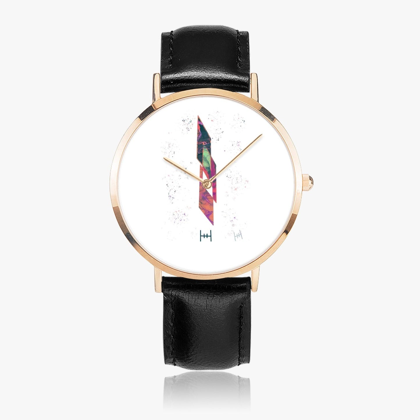 HH Hot Selling Ultra-Thin Leather Strap Quartz Watch (Rose Gold) - Hollistic Human Shop