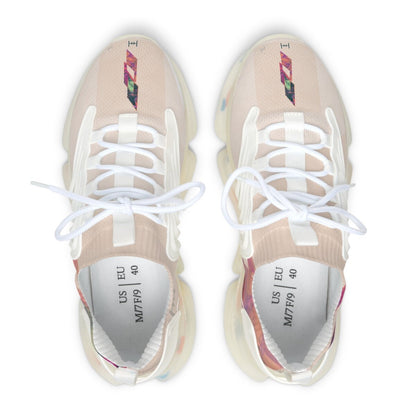 Mango Tango Cream Mesh Sneakers - Hollistic Human Shop