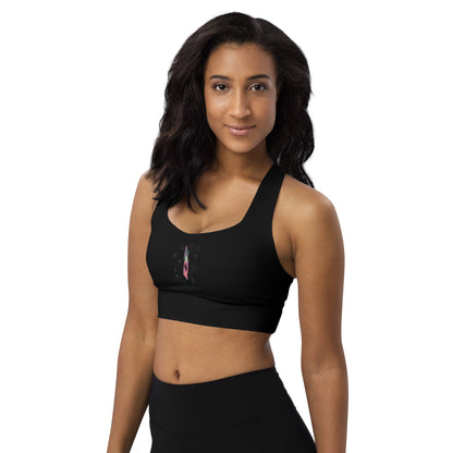 Mango Tango | Longline sports bra - Hollistic Human Shop