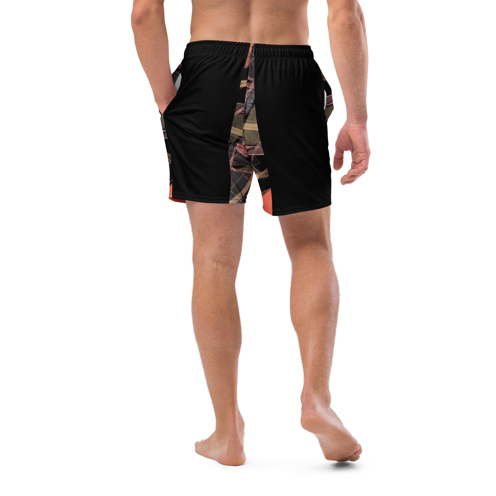Puzzle All-Over Print Recycled Swim Trunks - Hollistic Human Shop