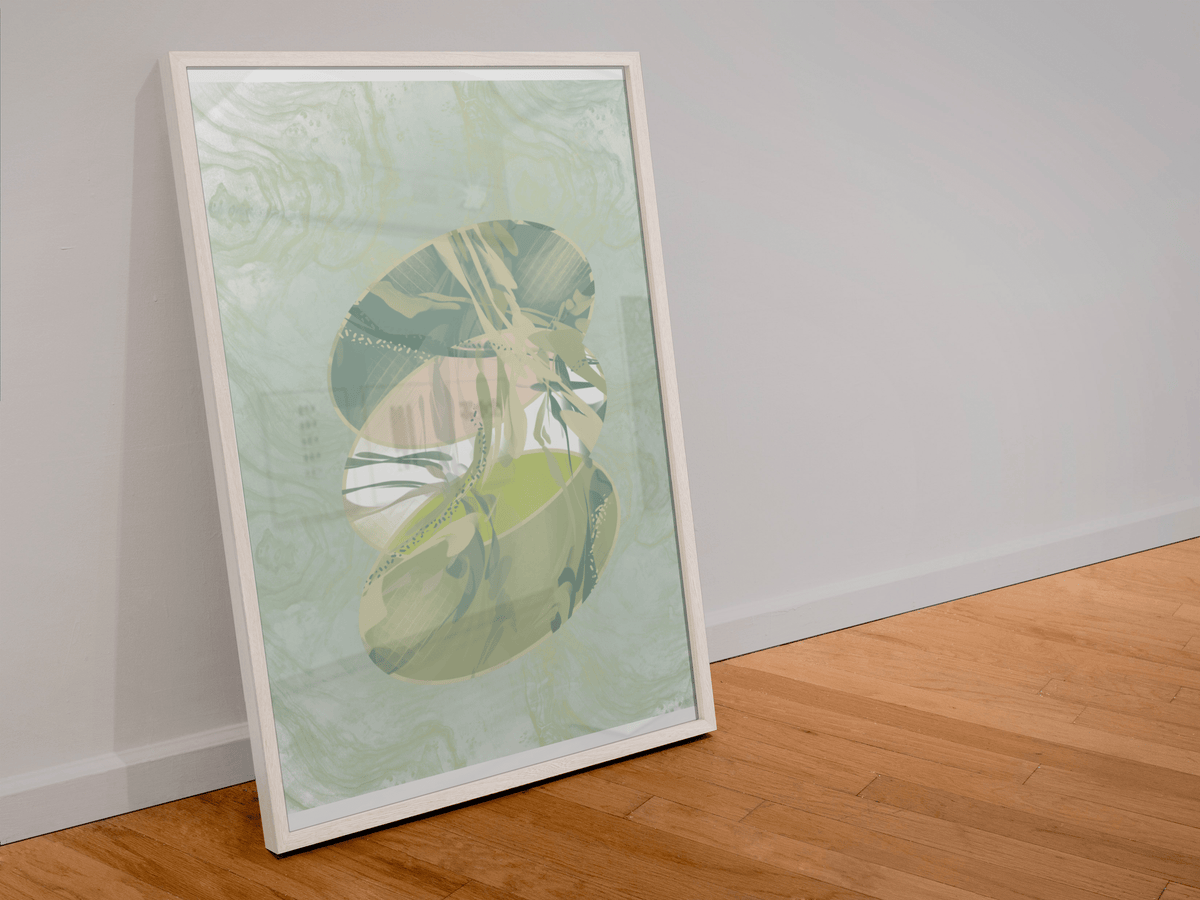 Wavy Yellow Green Circles Digital Download - Hollistic Human Shop